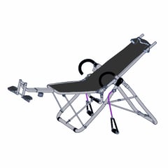 GENERICO - AB Chair silla para abdominales + 2 ligas de resistencia