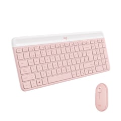 LOGITECH - Kit MK470 Slim Teclado Y Mouse Rosa