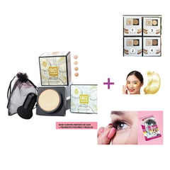 BIOAQUA - Base de maquillaje Cushion arroz+parche de ojos y regalos