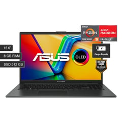 ASUS - Laptop Asus Vivobook E1504F 15.6'' FHD OLED, Ryzen 5 7520U, 8GB DDR5, 512GB SSD, Windows 11