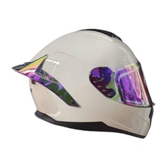 XTREME - CASCO INTEGRAL XT WT 613 BLANCO BRILLO VISOR ARCOIRIS DIA Y NOCHE S