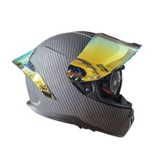 XTREME - CASCO INTEGRAL XT WT 613 CARBON VISOR ORO DIA Y NOCHE M