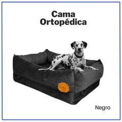 GENERICO - CAMA ORTOPEDICA PARA PERRO TALLA 6MIDE 89X56 CM NEGRO