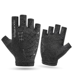 ROCKBROS - Guantes S202 Gris Ciclismo Moto Antideslizante