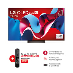 Televisor 55'' Oled 4K Thinq AI C4 OLED55C4PSA.AWF