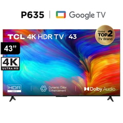 Televisor 43 UHD 4K LED Smart Tv 43P635 Google TV