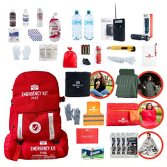 EMERGENCY KIT PERU - Mochila de Emergencia Emergency Kit PREMIUM FAMILIAR (hasta 6 personas)