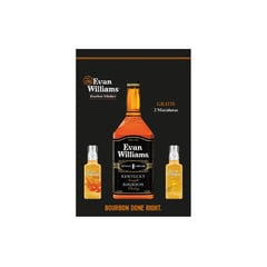 EVAN WILLIAMS - PACK BLACK LABEL 750ML + MINIATURAS