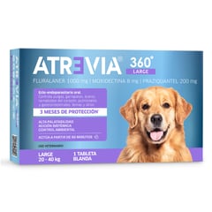 ATREVIA - Antipulgas Para Perro 360° 20 -40 kg x1 Tableta