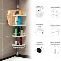 OEM - Esquinero de Baño de 4 Niveles Multiuso 3.20 Metros