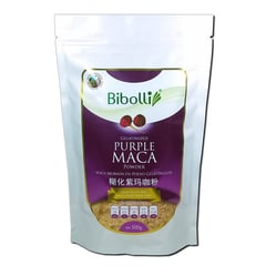 BIBOLLI - Harina de Maca Morada Gelatinizada de 500 Gramos.