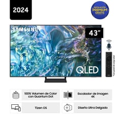 SAMSUNG - Televisor QLED Tizen OS Smart Tv 43" 4K QN43Q65DAGXPE - Nuevo 2024