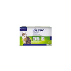 VIRBAC - Antiparasitario para Gato Milpro 15mg caja x 4 unid