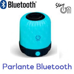 STAY ON - Parlante portátil con Bluetooth y Bass CELESTE