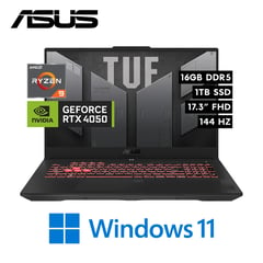Laptop TUF Gaming A17 FA707XU - AMD Ryzen 9 7940HS 16GB 1TB NVIDIA RTX 4050 6GB 17.3″ FHD W11