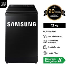 SAMSUNG - Lavadora EcoBubble 13 KG Negra WA13CG5441BVPE