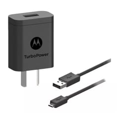 TURBO - CARGADOR POWER CON CABLE V8 EN CAJA - NEGRA