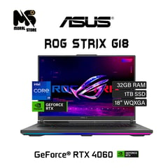 ASUS - ROG STRIX G18 ( 2024 ) GAMING LAPTOP INTEL i9-14ava Gen- 14900HX 2.2GHZ TURBO BOOST 5.8GHZ / 1TB SSD / 32 GB RAM / N VIDIA RTX 4060 DE 8 GB