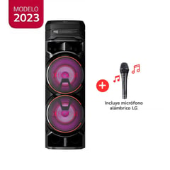 LG - Torre de Sonido XBOOM con Bluetooth y Karaoke RNC9 + Microfono