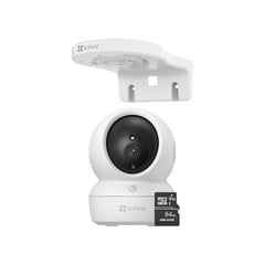 EZVIZ - Cámara de seguridad H6C Full HD + Soporte de montaje en pared + 64GB -