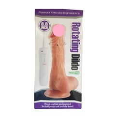 GENERICO - Dildo texturizado de 20x4cm gira y vibra