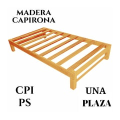 GENERICO - TARIMA DE UNA PLAZA MADERA CAPIRONA MODELO CPI PS