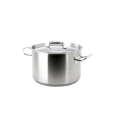 RINOX - Olla alta 44 Litros 45x28 con tapa acero inox