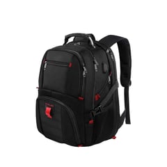 KUZLER - Mochila para laptop 15.6 con cargador y bolsillo antirobo