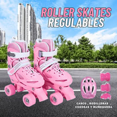 PATINES PARA NIÑA REGULABLE TALLA XS 27-30