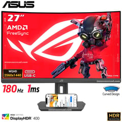 ASUS - MONITOR ROG Strix XG27WCS, 27" CURVO VA FAST, WQHD, 180Hz, 1ms