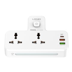 LDNIO - Extensión De Cargador 3 Puertos Usb-c ,2 Port Usb, 1 Qc3.0