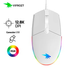 VIFROZT - Mouse VIKING 12,800 Dpi Rgb Blanco