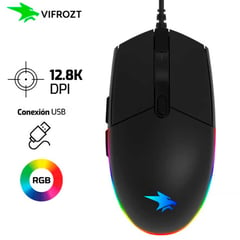 VIFROZT - Mouse VIKING 12,800 Dpi Rgb Negro