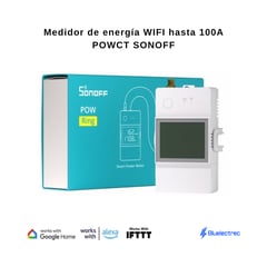 SONOFF - Medidor de energía WIFI hasta 100A POWCT