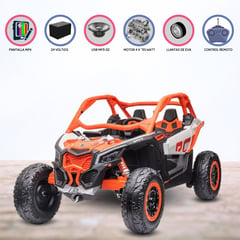 CAN AM - Carro a Batería 4 X 4 TUBULAR «CAN-AM» ORANGE