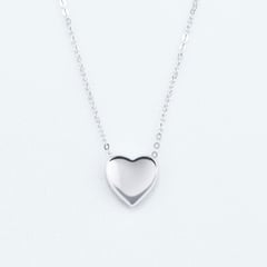 NATHALIE BIRD - Collar Corazon Globo Silver