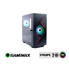 GAMEMAX - CASE MINI CYCLOPS MFG-H610 GAMING PANEL VIDRIO LED-RGB