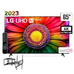 LG - TELEVISOR SMART 65" UR7300 4KUHD 2023 + CONTROL MAGIC + RACK