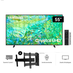 SAMSUNG - TELEVISOR 55 CRYSTAL UHD 4K CU7000 + RACK