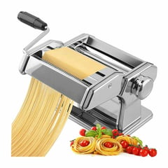 GENERICO - Maquina de Pasta Fideos de Acero Inoxidable Regulable de Cocina