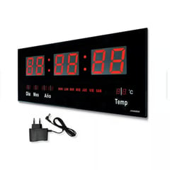 GENERICO - Reloj Digital De Pared Alarma Calendario Y Temperatura