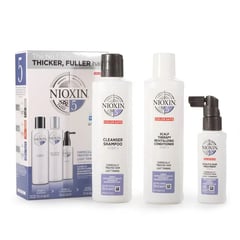 NIOXIN - Pack 5 Caída Moderada y Cabellos tratados químicamente Shampoo 150ml Acondicionador 150ml Tratamiento 40ml