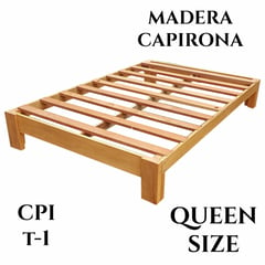 GENERICO - TARIMA QUEEN SIZE MADERA CAPIRONA PARA COLCHIN ROSEN MODELO CPI T-1