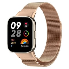 GENERICO - CORREA MILANESE PARA XIAOMI REDMI WATCH 3 - ROSA GOLD