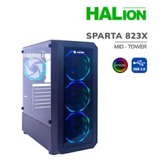 HALION - CASE GAMER SPARTA 823X ( SPARTA-823X ) S/FUENTE - LED-ARGB