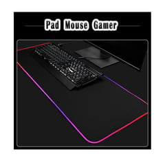 GENERICO - PAD MOUSE GAMER LUCES RGB Tamaño XL 100% caucho natural