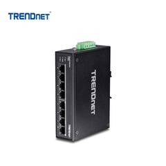 TRENDNET - Switch DIN-Rail Gigabit industrial reforzado de 8 puertos TI-G80