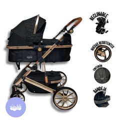 KING BABY - Coche Moisés de Lujo «BERLÍN GRAND» Edición Limitada NEGRO