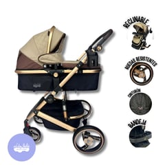 KING BABY - Coche Moisés de Lujo «BERLÍN GRAND» Edición Limitada BEIGE