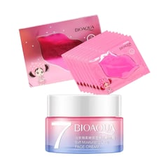 BIOAQUA - Crema Facial Aclaradora + Mascarilla labial de Colágeno Rosa